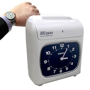 DMC 아날로그 자동시간 아마노 BX1500 출퇴근기록기 AX2633b