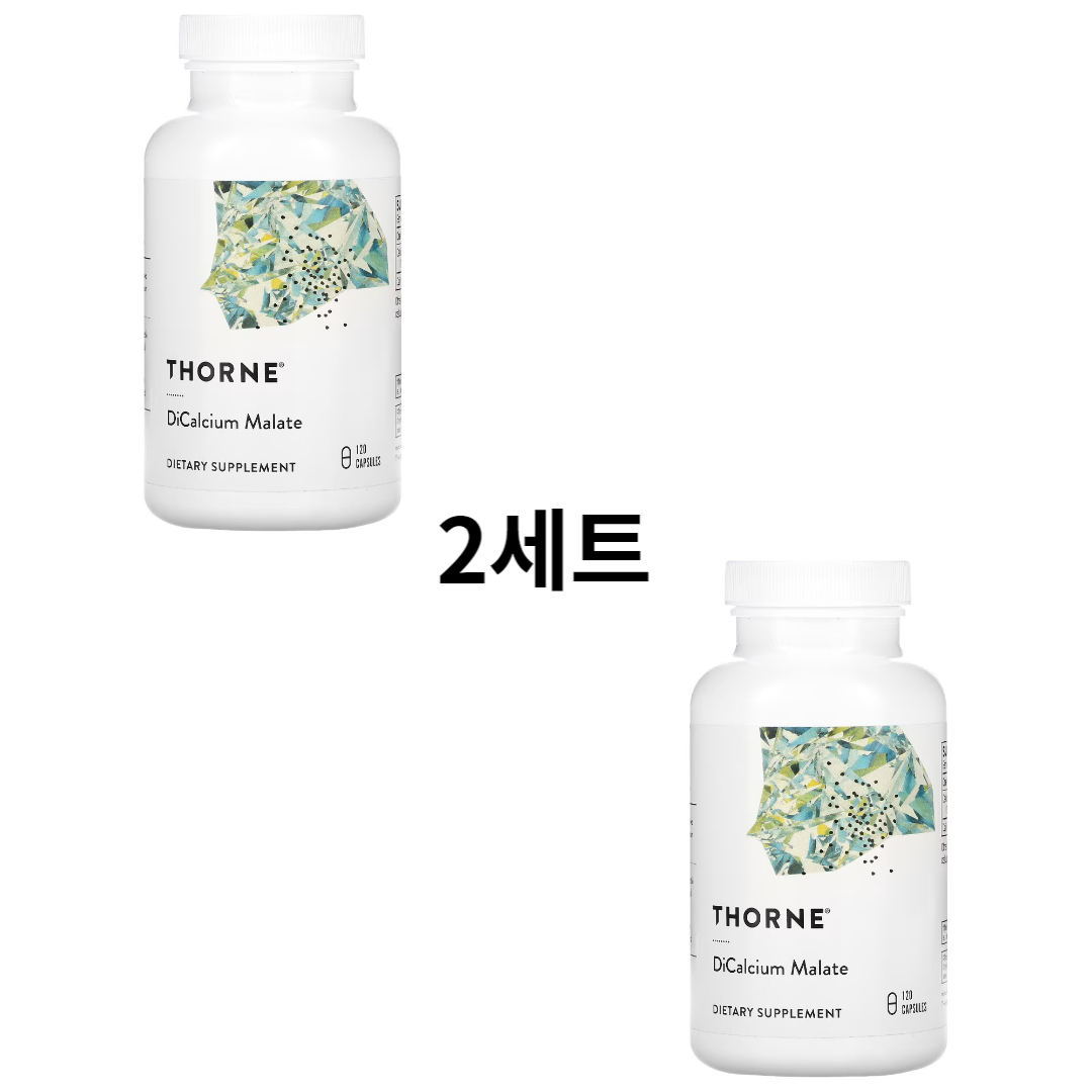 쏜리서치 디<b>칼슘</b> 말레이트 120 캡슐 2세트