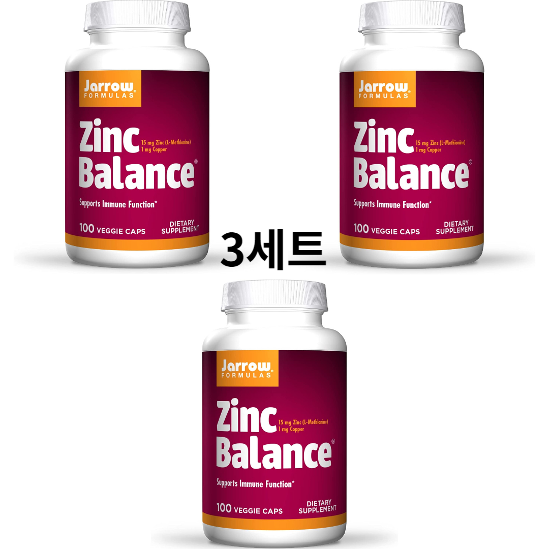 자로우 포뮬러스 <b>징크</b> <b>밸런스</b> 100 야채캡슐 3세트