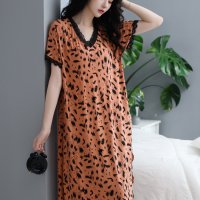 빅사이즈 레이스 모달 원피스 잠옷 M-2XL