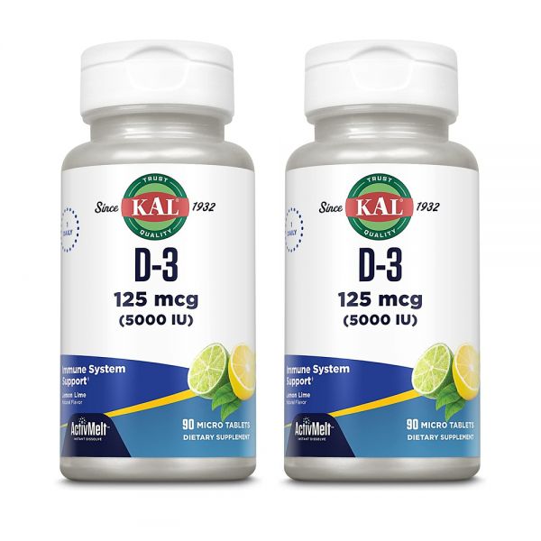 칼 <b>울트라 비타민</b> D3 5000IU 90정 2팩 KAL <b>Vitamin</b> D