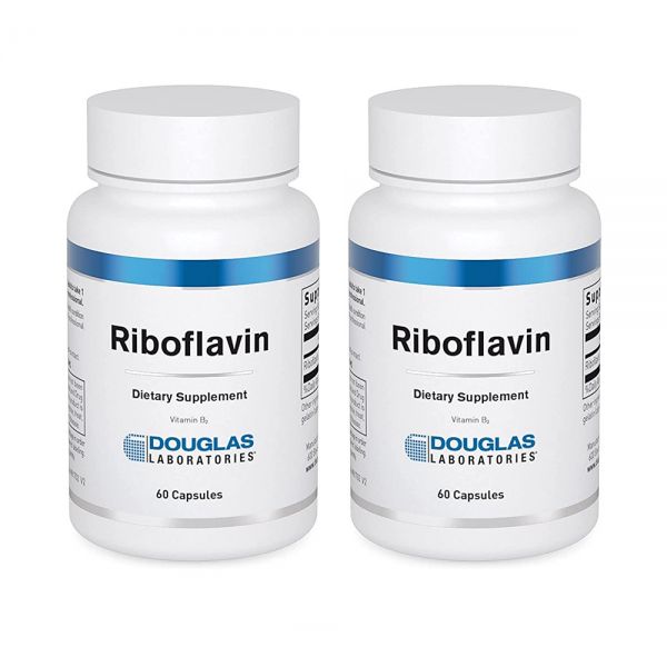 <b>더글라스 랩스</b> 리보플라빈 <b>비타민 B2</b> 60캡슐 2팩 Douglas Laboratories Vitamin <b>B2</b> Riboflavin