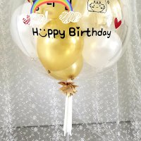 생일풍선 대(30cm) 높이(70cm) 생일풍선(문구제작) 풍선색상변경가능