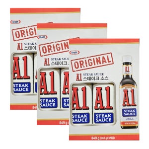 크래프트 A1 스테이크 소스 283g X 3병 코스트코 바베큐소스 X 3박스