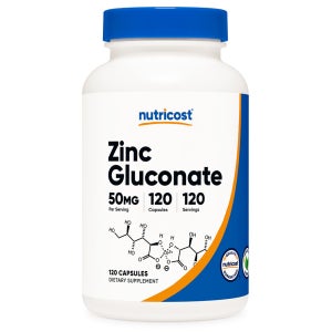 뉴트리코스트 아연 글루코네이트 50mg 120캡슐 4개월분