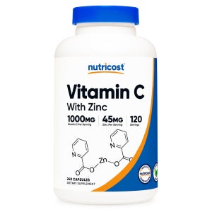 뉴트리코스트 비타민C 1000mg 아연 45mg 240캡슐 120일분
