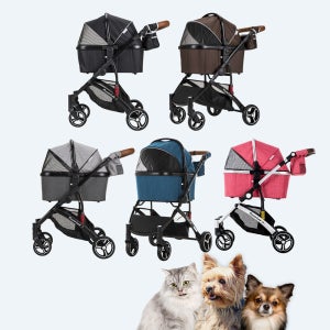 피콜로카네 카리노2 반려동물 유모차(택) 애견 강아지 개모차 산책용 케리어 이동장