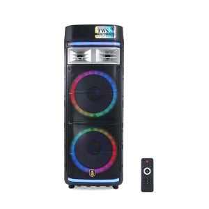 300W 버스킹 스피커 우퍼 앰프 블루투스 이동식 행사 휴대용 노래방 UHF CR500N