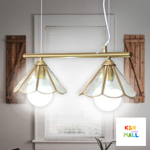 캐서린 LED 2등 펜던트 유리 인테리어 카페 식탁등 조명 전등