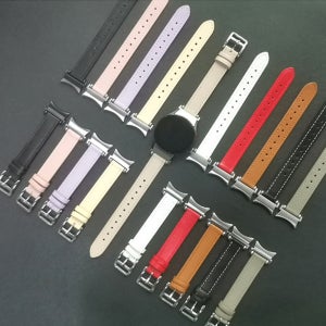 삼성 갤럭시워치4 40 44 클래식 42 46MM 슬림 고급 가죽 시계줄 스트랩 밴드 SM- R860/ R870/R880/R890N