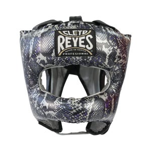 레예스 트레디셔널 헤드기어 실버블랙 스틸스네이크 머리보호대 Reyes TRADITIONAL SILVER BLACK STEEL SNAKE HEADGEAR