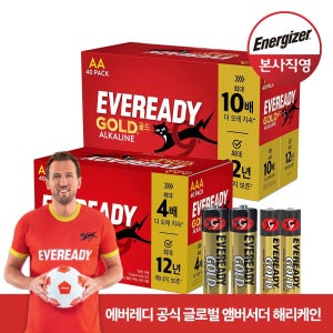[에너자이저] EVR 알카라인 건전지 AA 40입+AAA 40입 (총 80입)