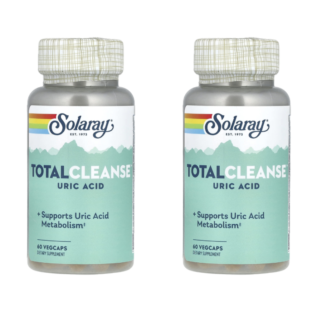 2통구성 Solaray, Total Cleanse, Uric Acid 60 VegCaps 2통 120베지캡슐 2개월분