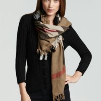 버버리 메리노 울 사각 스카프/ 버버리 사각 숄 머플러/ 버버리 하우스 체크 모 스카프/ Burberry merino wool house check scarf