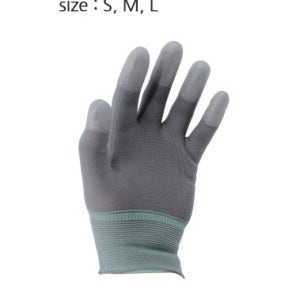 PU 탑 손가락코팅(회색) 장갑 100개