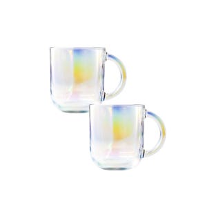 루미낙 플라즈마 오로라 프리즘 내열 강화유리 머그 250ml 2개