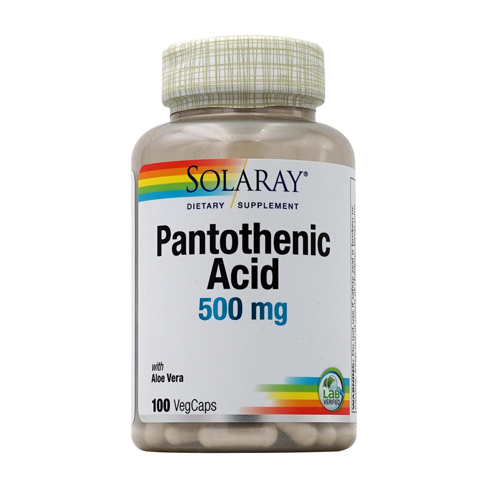 솔라레이 <b>판토텐산</b> 500 mg, 100 베지캡슐