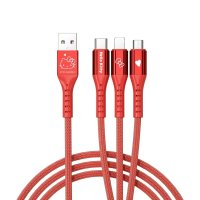 키티 66w 고속 올인원 충전 케이블 3in1 USB C타입 아이폰 호환 5핀 충전기