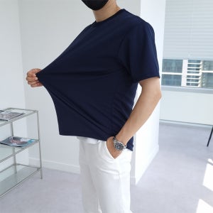 1+1+1 남자 멘슈 여름 드라이핏 쿨링 스판 무지 반팔티