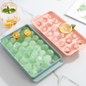 18구 33구 얼음 트레이 원형 얼음틀 동그란 둥근 얼리기 커피 카페 모양 작은 볼 몰드