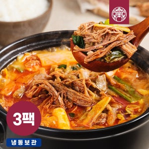 [한촌설렁탕] 더블랙 소고기 대파 듬뿍 진 사골육개장 600g 밀키트 3개