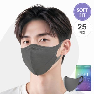 CLA 클라 라이트 KF94 소프트핏 귀편한 컬러 마스크 대형 25매