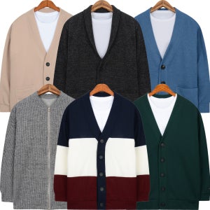남자가디건 일반핏 오버핏가디건 봄 가을 빅사이즈 남성 카디건