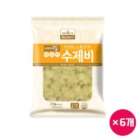 [칠갑농산]아소미수제비 2kg 1박스 6개 수제비사리 업소용식자재