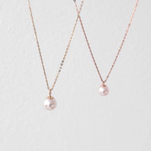 14K 최상급 아코야 진주목걸이 6mm 7mm 8mm 캡형 진주펜던트