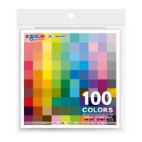 종이나라 100COLORS 단면색종이 100매 (케이스)