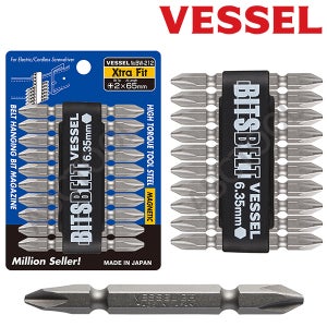 베셀 전동드릴비트 드라이버비트 65mm 10P 십자(일반/임팩드릴 사용가능)