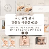 캔바 라인 감성 뷰티 템플릿 에센셜 62종 (인스타그램 피드 꾸미기)