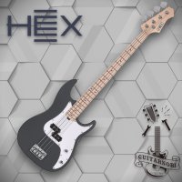 HEX R100 헥스 베이스 프레시전 베이스 입문용 베이스 (슬레이트 그레이, 아이보리)