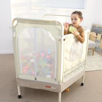 유아 트램펄린 코지 인디오 120 (크림) 창문형 안전망 분리형 트램폴린 유아 방방이 어린이