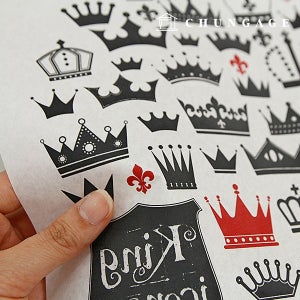 종이 전사지 열전사스티커 열전사지 크라운가든