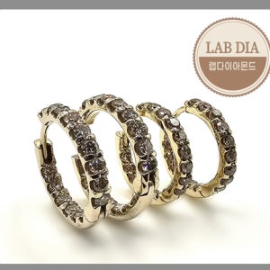 뱅그리 랩그로운 다이아 귀걸이 다이아몬드