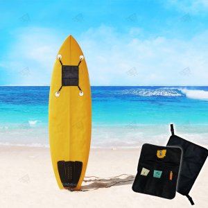 서핑 보드 카약 카누 패들 데크 메쉬 소지품 보관가방 휴대용 포켓 파우치 1P