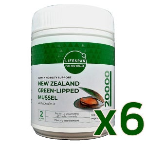라이프스팬 뉴질랜드 초록잎홍합 20000 200분말캡슐X6통 푸른입그린머슬