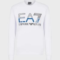 EMPORIO ARMANI EA7 Cotton-blend Logo Series sweatshirt 3RPM12PJLSZ11100 White