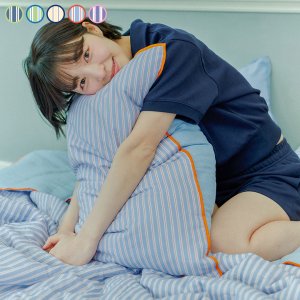 믹스앤매치 데뮤어 스트라이프 자일리톨 뱀부서커 여름 이불단품 SS/Q 5컬러