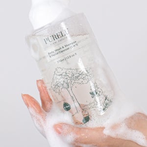 퓨어루 아기 바디워시 샴푸 폼클렌징 올인원 유아 신생아 버블 비건 바스 370ml, 1개