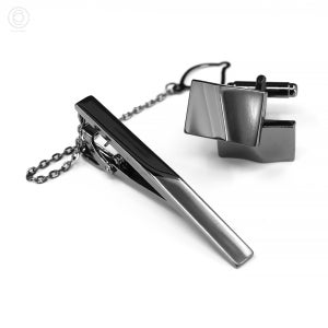 타이바(타이핀) 05 하프 앤 하프 커프스 타이핀 세트 단품 G6MX23005SV/BNM