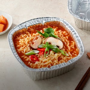 국산 한강라면용기 은박 알루미늄 사각 직화 라면 PC방 SKA-S19 600개