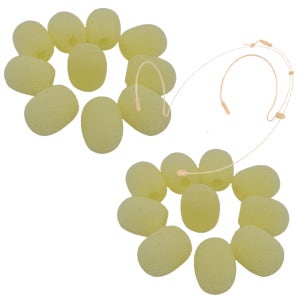 DS-01S 20개 이어 헤드 핀 솜 스크린 윈드 팝 필터 마이크 커버 스펀지