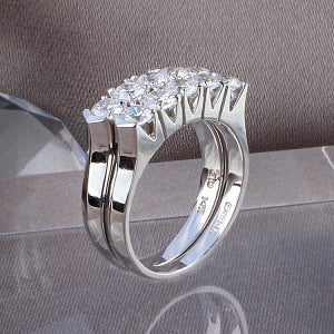 1부 쌍지 다이아 1캐럿 쌍가락지 기념일 예물 랩 천연 14K 18K 선물