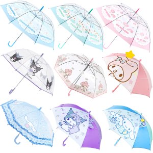 로미문방구 산리오우산 53 시나모롤 쿠로미 마이멜로디어린이 여아동 비닐 투명 자동 장우산