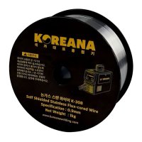 코리아나 논가스 멀티플레이어 용접기용 스텐용 논가스 용접봉 와이어 K-308 0.9MM 1KG 스텐