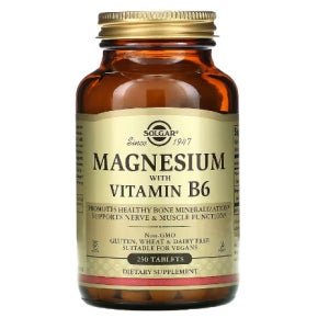 미국 솔가 마그네슘 위드 비타민 B6 250타블렛 solgar 비타민B Magnesium