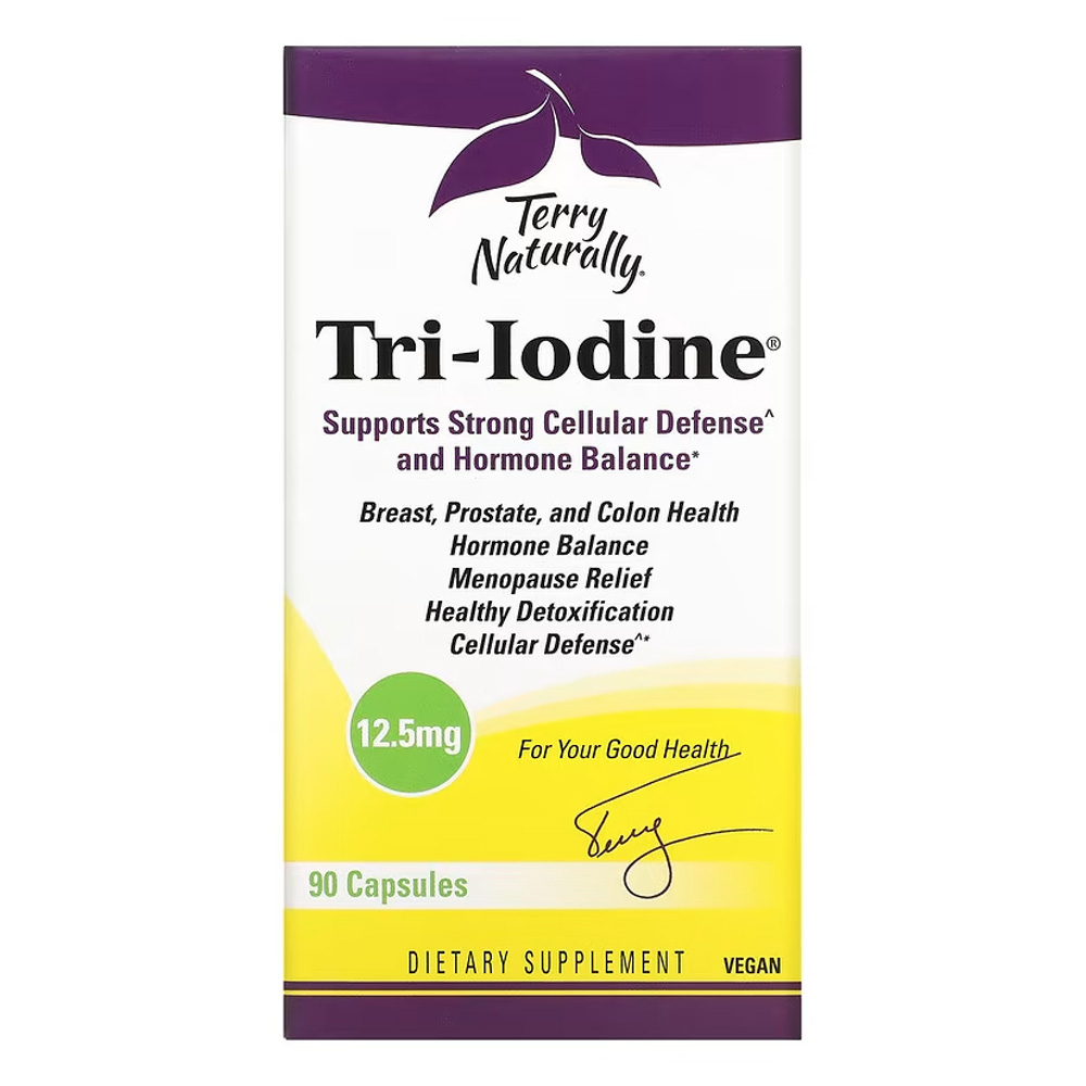 <b>테리 내추럴리</b> 트리 요오드 아이오딘 12.5mg 90 캡슐