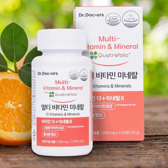 고용량 항산화 활성 엽산 멀티비타민 <b>미네랄</b> <b>닥터닥터스</b> 고함량 비타민B 비오틴 아연 2개월